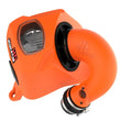 Load image into Gallery viewer, aFe 15-25 Toyota Hilux L4 2.8L (td) Momentum HD Orange Edition Intake w/ Pro DRY S Filter (MOQ 12) - Back View