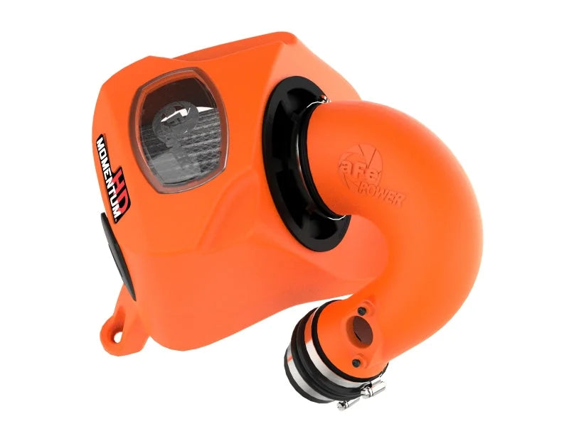 aFe 15-25 Toyota Hilux L4 2.8L (td) Momentum HD Orange Edition Intake w/ Pro DRY S Filter (MOQ 12) - Back View