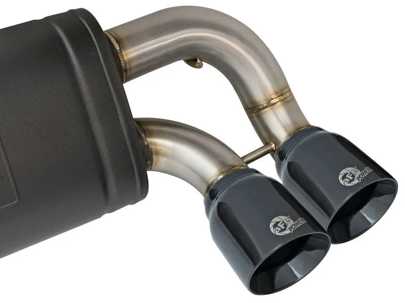 aFe 16-18 BMW M2 L6-3.0L MACH Force-Xp 3in to 2.5in 304 SS Cat-Back Exhaust System-Quad Black Tips - Additional View 5