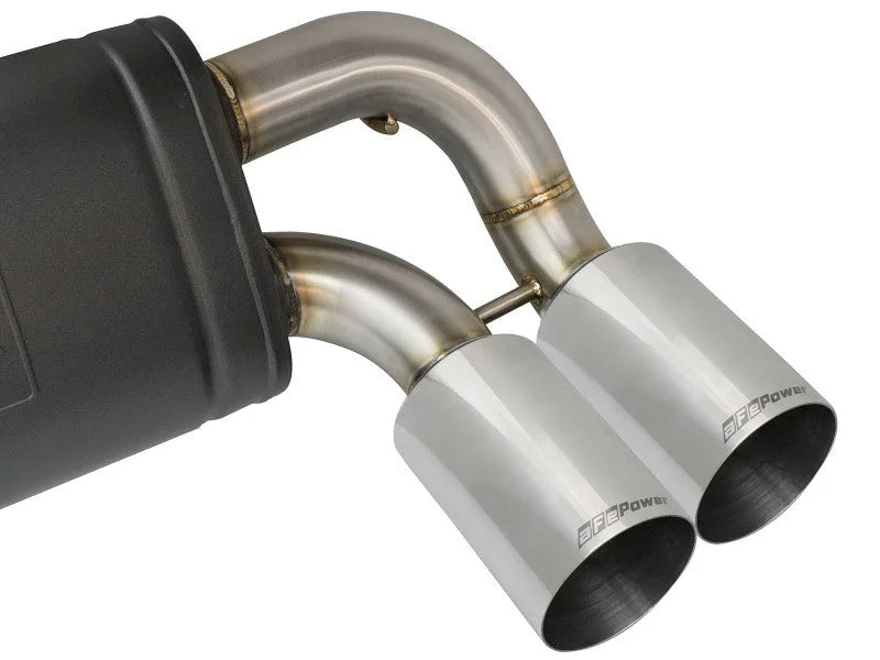 aFe 16-18 BMW M2 L6-3.0L MACH Force-Xp 3in to 2.5in 304 SS Cat-Back Exhaust System-Quad Polish Tips - Additional View 6