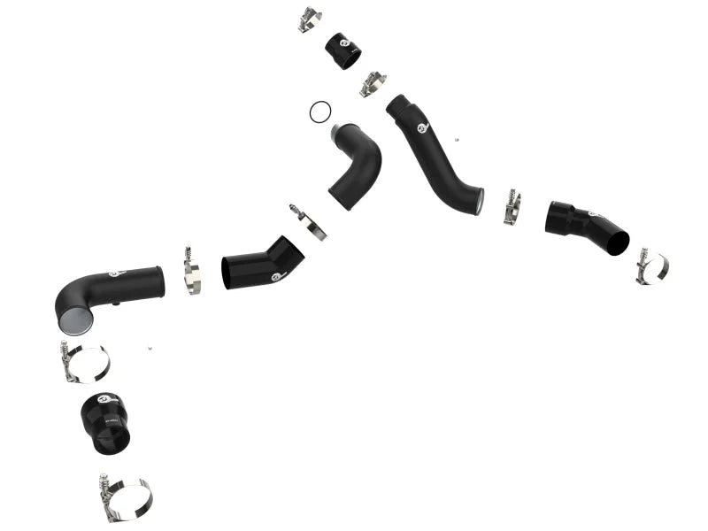 aFe 16-19 RAM 1500 V6 3.0L (TD) BladeRunner 3in Aluminum Hot & Cold Charge Pipe Kit - Black - Additional View 9
