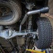 Load image into Gallery viewer, aFe 16-22 Toyota Tacoma Apollo GT Series 2.5in. - 3in. 409 SS Cat-Back Exhaust System w/ Black Tip - Side View