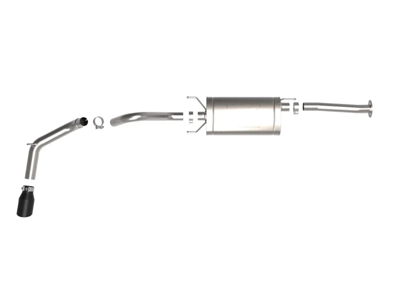 aFe 16-22 Toyota Tacoma Apollo GT Series 2.5in. - 3in. 409 SS Cat-Back Exhaust System w/ Black Tip - Additional View 6