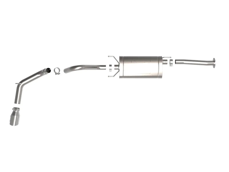 aFe 16-22 Toyota Tacoma Apollo GT Series 2.5in. - 3in. 409 SS Cat-Back Exhaust w/ Polished Tip - Additional View 6