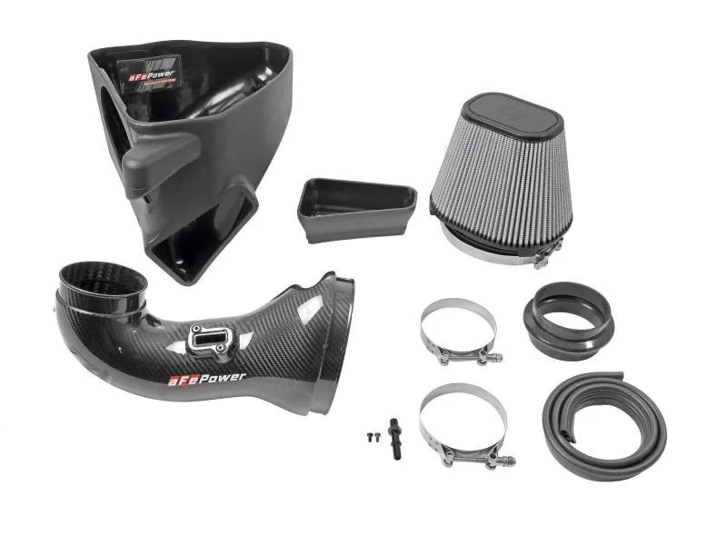 aFe 17-12 Chevrolet Camaro ZL1 (6.2L-V8) Track Series Carbon Fiber CAI System w/ Pro-DRY S Filters - Installation View