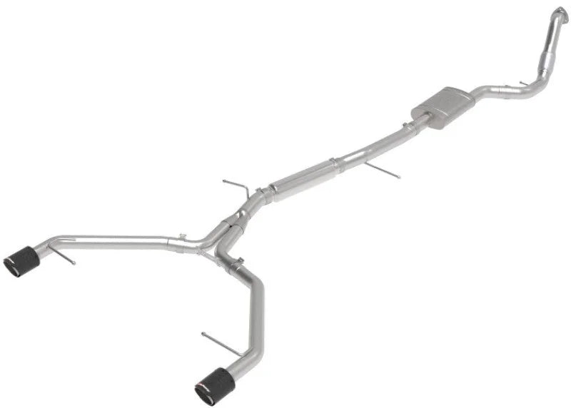aFe 17-19 Audi A4 (B9) MACH Force-Xp 3in to 2.5in 304 SS Cat-Back Exhaust System-Dual Carbon Tips - Additional View 10