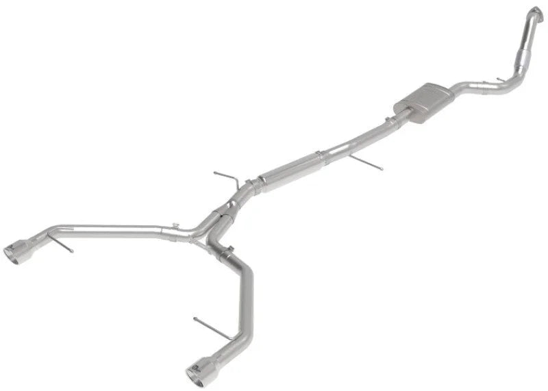 aFe 17-19 Audi A4 (B9) MACH Force-Xp 3in to 2.5in 304 SS Cat-Back Exhaust System-Dual Polished Tips - Additional View 7