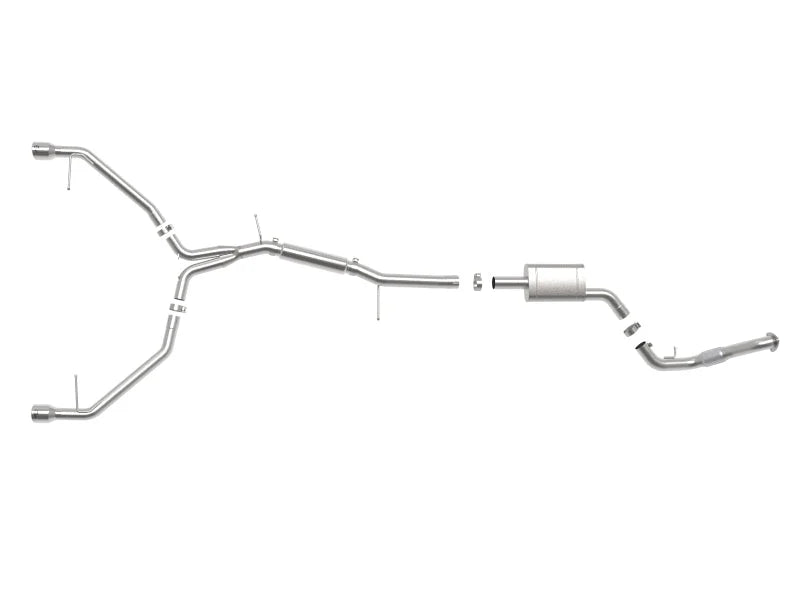 aFe 17-19 Audi A4 (B9) MACH Force-Xp 3in to 2.5in 304 SS Cat-Back Exhaust System-Dual Polished Tips - Additional View 9
