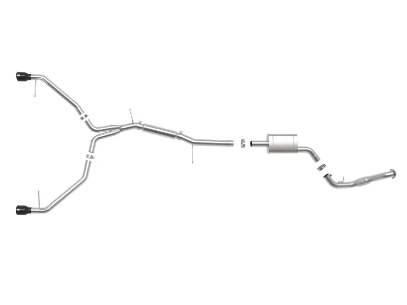 aFe 17-19 Audi A4 (B9) MACH Force-Xp 3in to 2.5in 304 SS Cat-Back Exhaust System-Dual SS Tips - Additional View 7