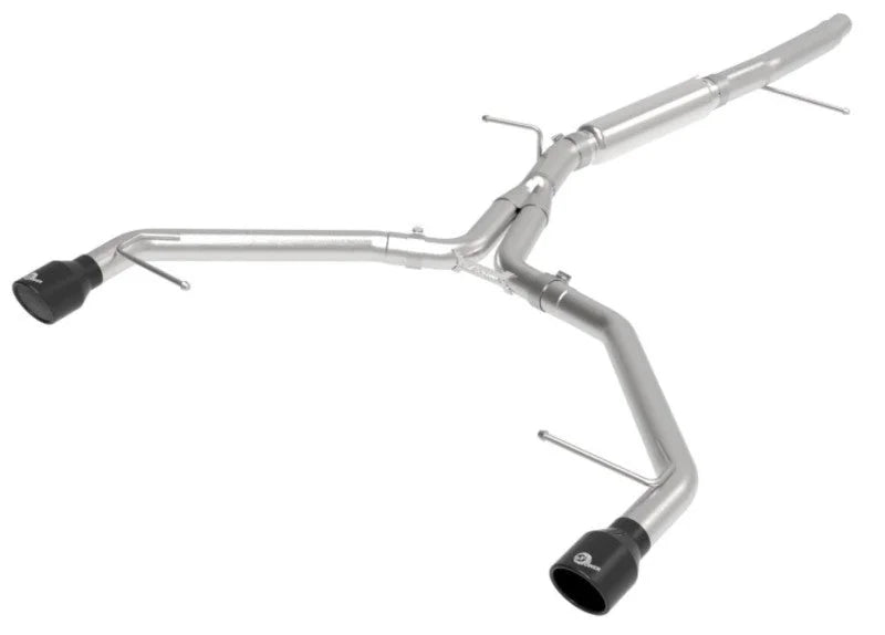 aFe 17-19 Audi A4 (L4-2.0L) MACH Force-Xp  Stainless Steel Axle-Back Exhaust System - Black Tip - Additional View 10