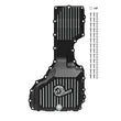 Load image into Gallery viewer, aFe 17-19 GM Diesel V8-6.6L L5P Engine Oil Pan w/ Machined Fins - Side View