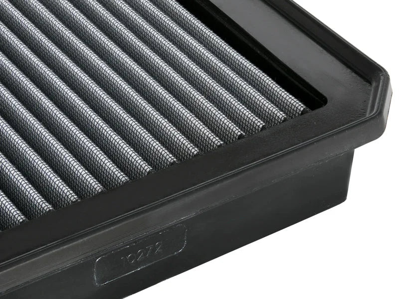 aFe 17-19 Nissan Titan V8 5.6L (Excludes XD Models) MagnumFLOW Pro DRY S OE Replacement Filter - Back View