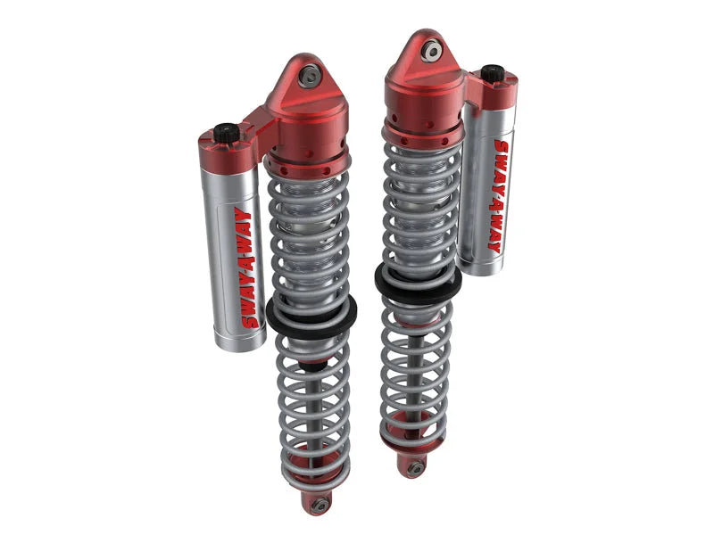 aFe 17-19 Polaris RZR 925/1000cc Sway-A-Way 2.5 Front Coilover Kit w/ PB Reservoirs and Comp Adj - Main Product View
