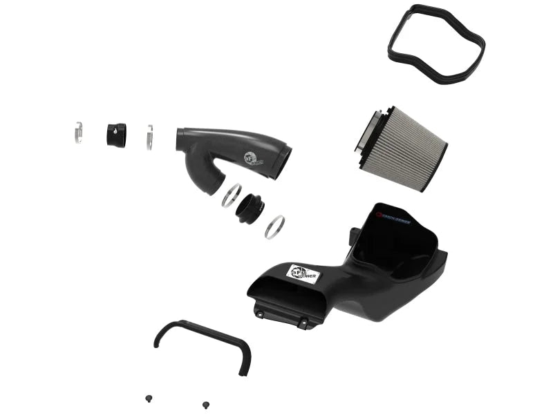 aFe 17-20 Ford F-150/Raptor Track Series Carbon Fiber Cold Air Intake System With Pro DRY S Filters - Installation View