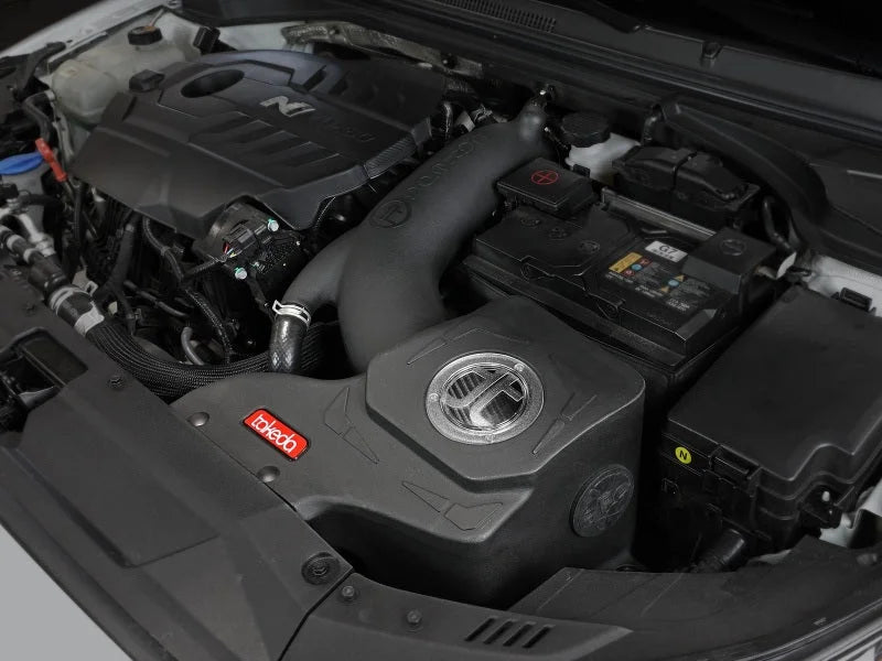 aFe 17-20 Hyundai i30 N L4-2.0L Takeda Momentum Cold Air Intake System w/ Pro Dry S Media - Side View