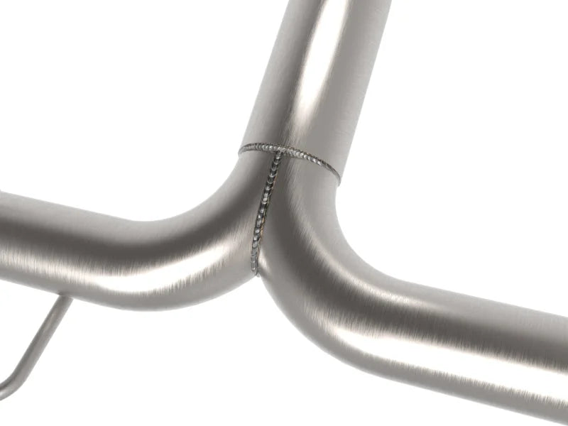 aFe 17-21 Alfa Romeo Giulia L4-2.0L (t) Mach Force-Xp 2in to 2-1/2in 304SS Axle-Back Exhaust - Back View