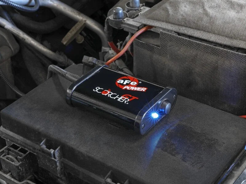 aFe 17-23 Nissan Titan V8 5.6L SCORCHER GT Power Module - Side View