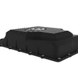 Load image into Gallery viewer, aFe 17-24 Ford F-150 10R60/10R80 Pro Series Rear Transmission Pan Black w/ Machined Fins - Back View