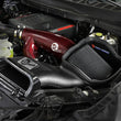 Load image into Gallery viewer, aFe 17-24 Ford F-150 Track Series Red Kevlar Carbon Fiber C/A Intake System w/Black Pro 5R Filter - Side View