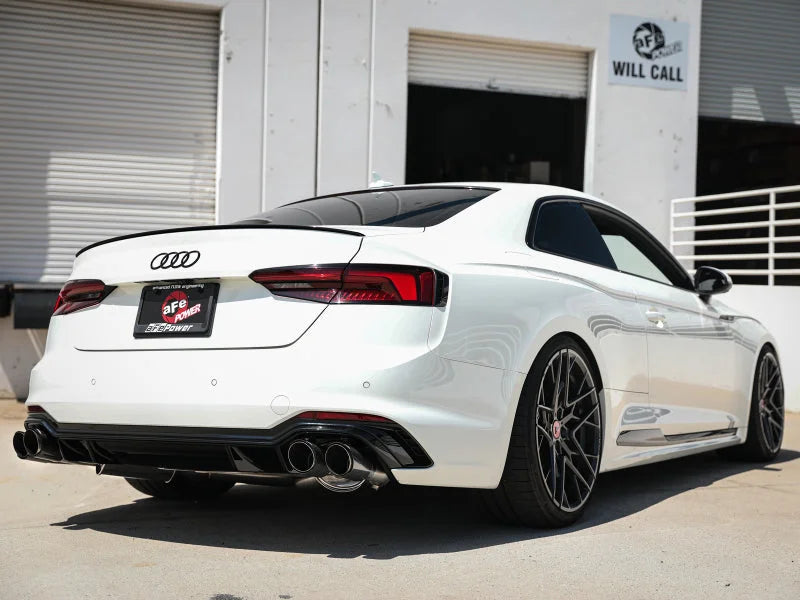 aFe 18-20 Audi RS5 Coupe MACH Force-Xp 3in to 2.5in 304 SS Axle-Back Exhaust System-Quad Carbon Tips - Additional View 5