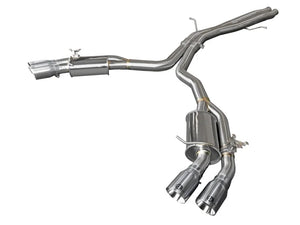 aFe 18-20 Audi RS5 Coupe MACH Force-Xp 3in to 2.5in 304 SS Axle-Back Exhaust System-Quad Polish Tips - Main Product View