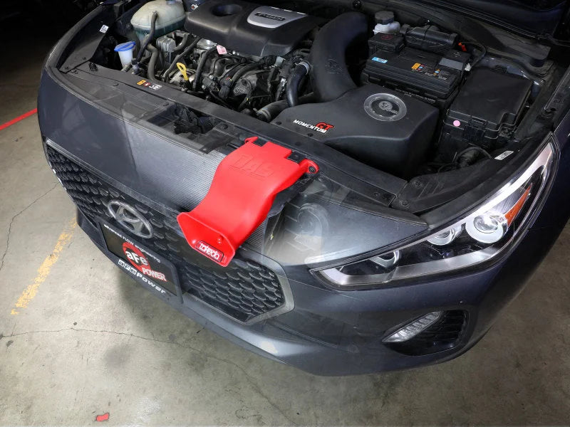 aFe 18-20 Hyundai Elantra GT L4-1.6L (t) Takeda Momentum Dynamic Air Scoop - Red - Back View