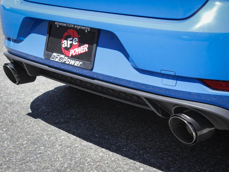 aFe 18-20 VW GTI (MK7.5) 2.0L MACH Force-Xp 3in to 2.5in 304 SS Axle-Back Exhaust System- Carb. Tips - Back View