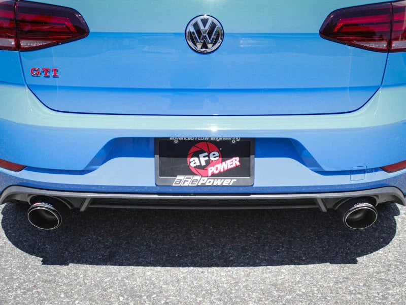 aFe 18-20 VW GTI (MK7.5) 2.0L MACH Force-Xp 3in to 2.5in 304 SS Axle-Back Exhaust System- Carb. Tips - Installation View