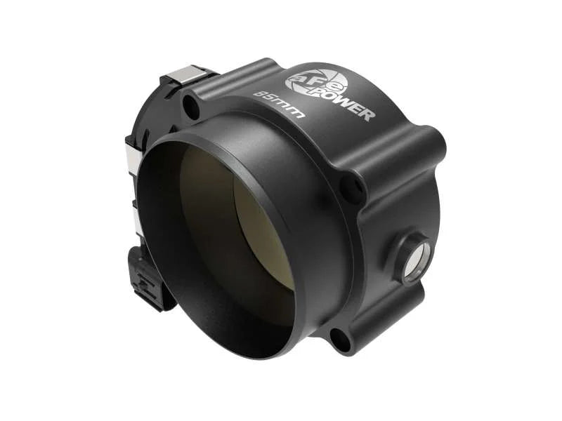 aFe 18-21 Ford Mustang GT 5.0L 85mm Billet Throttle Body - Main Product View