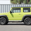 Load image into Gallery viewer, aFe 18-21 Suzuki Jimny Takeda 2-1/4in. 304 SS Cat-Back Exhaust w/ Blk Tip - Side View