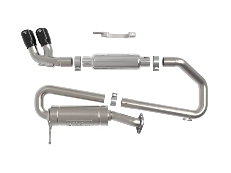 aFe 18-21 Suzuki Jimny Takeda 2-1/4in. 304 SS Cat-Back Exhaust w/ Blk Tip - Additional View 5