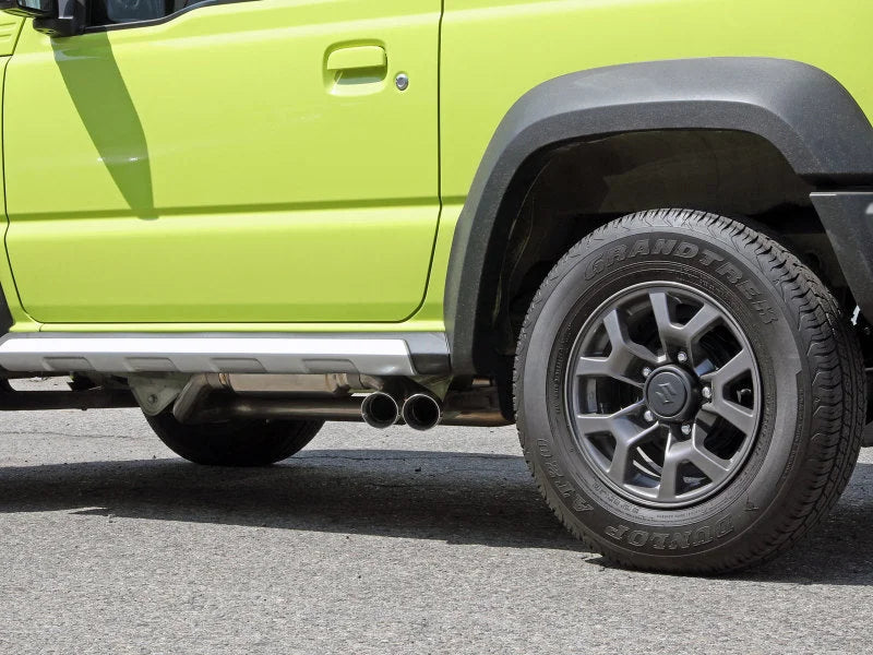 aFe 18-21 Suzuki Jimny Takeda 2-1/4in. 304 SS Cat-Back Exhaust w/ Polished Tip - Installation View