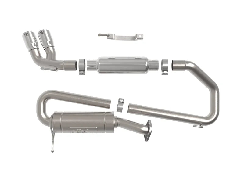 aFe 18-21 Suzuki Jimny Takeda 2-1/4in. 304 SS Cat-Back Exhaust w/ Polished Tip - Additional View 5