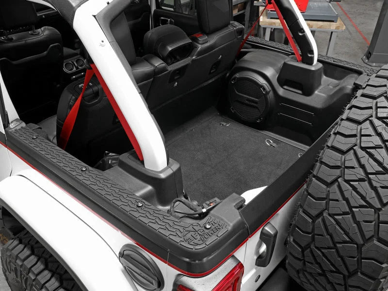 aFe 18-22 Jeep Wrangler JL (4-Door Models w/ 3-Piece Hard-Top Only) Terra Guard Tub Rail Covers - Side View