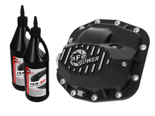 Load image into Gallery viewer, aFe 18-23 Jeep Wrangler JL Pro Series (Dana M186) Front Diff Cover w/ Oil - Black - Main Product View