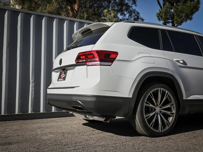 aFe 18-23 Volkswagen Atlas L4 2.0L/V6 3.6L MACH Force-Xp 3in to 2-1/2in SS Hi-Tuck Cat-Back Exhaust - Side View