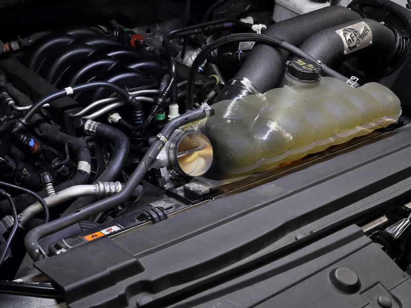 aFe 18-24 Ford Mustang GT V8 5.0L 85mm Throttle Body - Side View