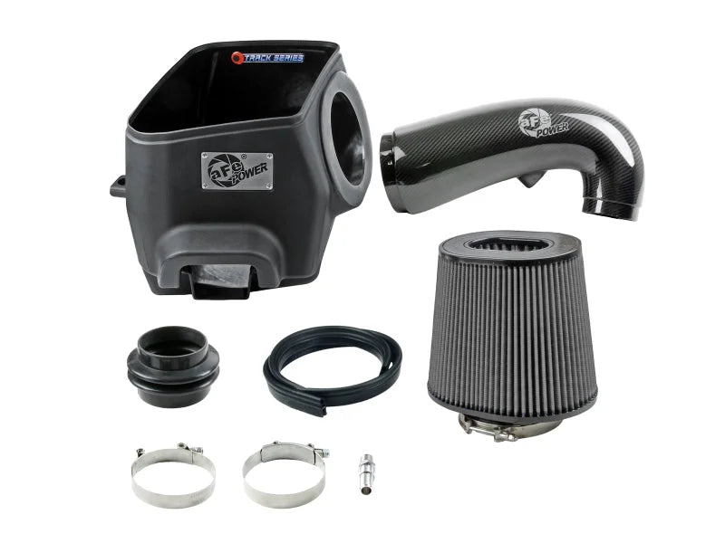 aFe 19-20 Dodge RAM 1500 5.7L Track Series Carbon Fiber Cold Air Intake System w/Pro DRY S Filter - Side View