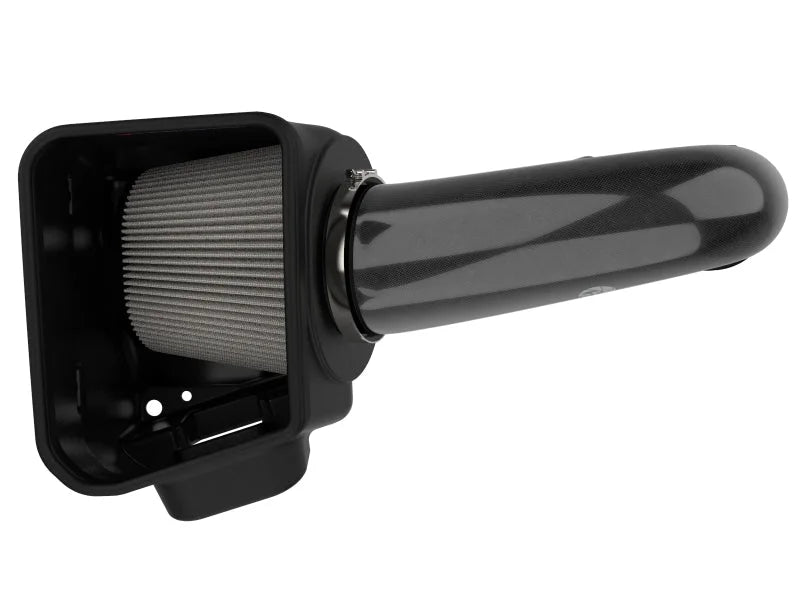aFe 19-20 Dodge RAM 1500 5.7L Track Series Carbon Fiber Cold Air Intake System w/Pro DRY S Filter - Back View