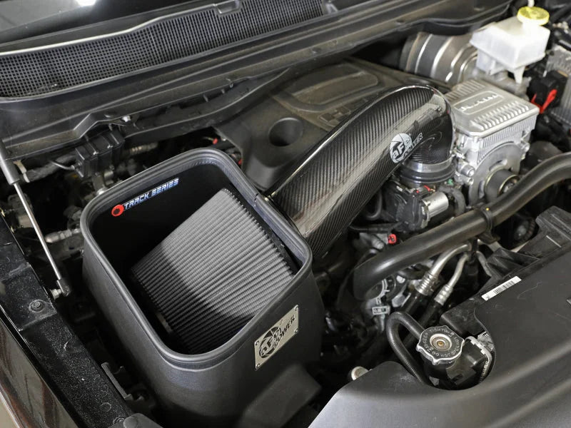aFe 19-20 Dodge RAM 1500 5.7L Track Series Carbon Fiber Cold Air Intake System w/Pro DRY S Filter - Additional View 5