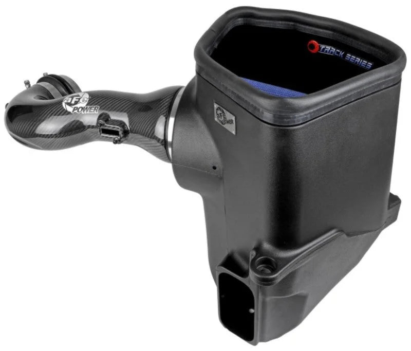 aFe 19-20 GM Trucks 5.3L/6.2L Track Series Carbon Fiber Cold Air Intake System With Pro 5R Filters - Installation View