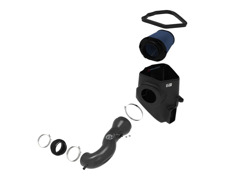 aFe 19-20 GM Trucks 5.3L/6.2L Track Series Carbon Fiber Cold Air Intake System With Pro 5R Filters - Additional View 5