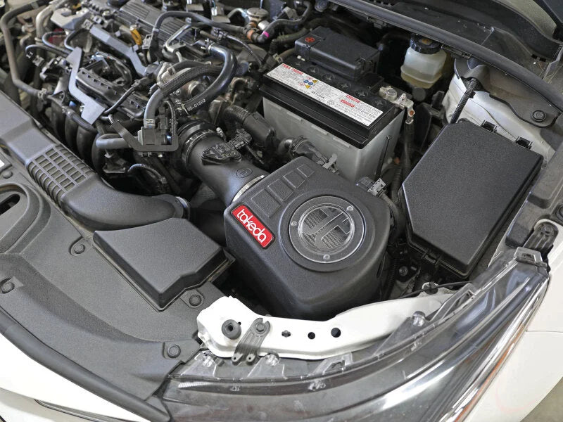 aFe 19-20 Toyota Corolla Takeda Momentum Cold Air Intake System w/ Pro Dry S Media - Side View