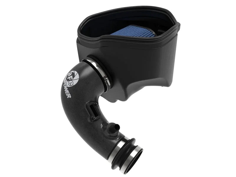 aFe 19-22 BMW Z4 30i L4-2.0L (t) Track Series Carbon Fiber Cold Air Intake System w/ Pro 5R Filter - Back View
