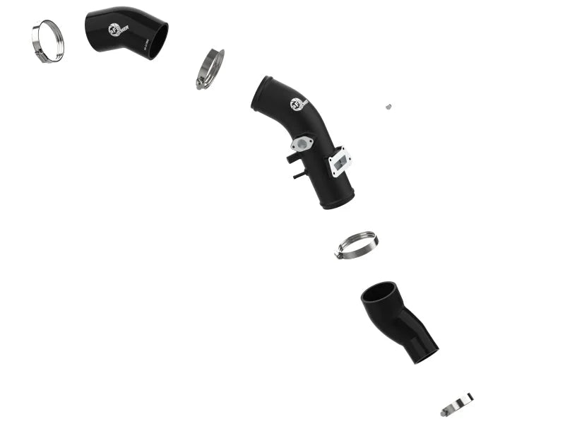 aFe 19-22 Hyundai Veloster N L4 2.0L (t) BladeRunner 2-3/4in Aluminum Cold Charge Pipe - Black - Additional View 6