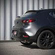 Load image into Gallery viewer, aFe 19-22 Mazda 3 L4 2.5L Takeda 3in to 2-1/2in 304 SS Axle-Back Exhaust w/ Blue Flame Tip - Side View