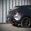 Load image into Gallery viewer, aFe 19-22 Mazda 3 L4 2.5L Takeda 3in to 2-1/2in 304 Stainless Steel Axle-Back Exhaust w/ Black Tip - Side View