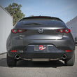 Load image into Gallery viewer, aFe 19-22 Mazda 3 L4 2.5L Takeda 3in to 2-1/2in 304 Stainless Steel Axle-Back Exhaust w/Polished Tip - Side View