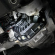 Load image into Gallery viewer, aFe 19-25 GM Trucks Front Diff Cover - Black w/ Machined Fins - Side View