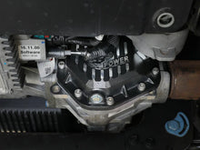 Load image into Gallery viewer, aFe 19-25 GM Trucks Front Diff Cover - Black w/ Machined Fins - Installation View